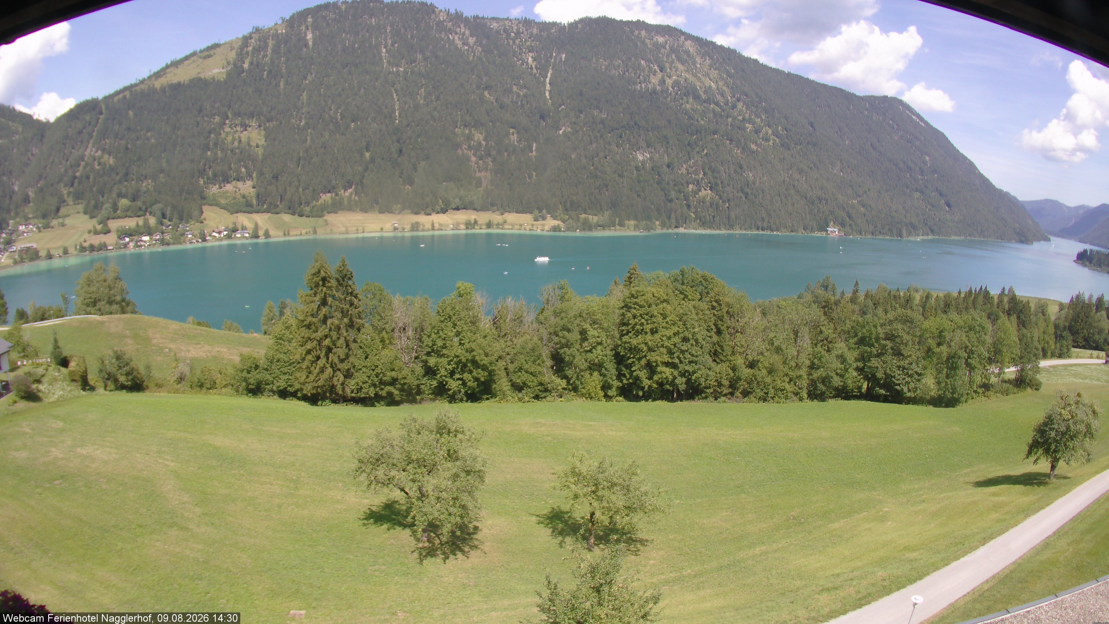 Archiv Foto Webcam Weißensee: Sicht vom Ferienhotel Nagglerhof