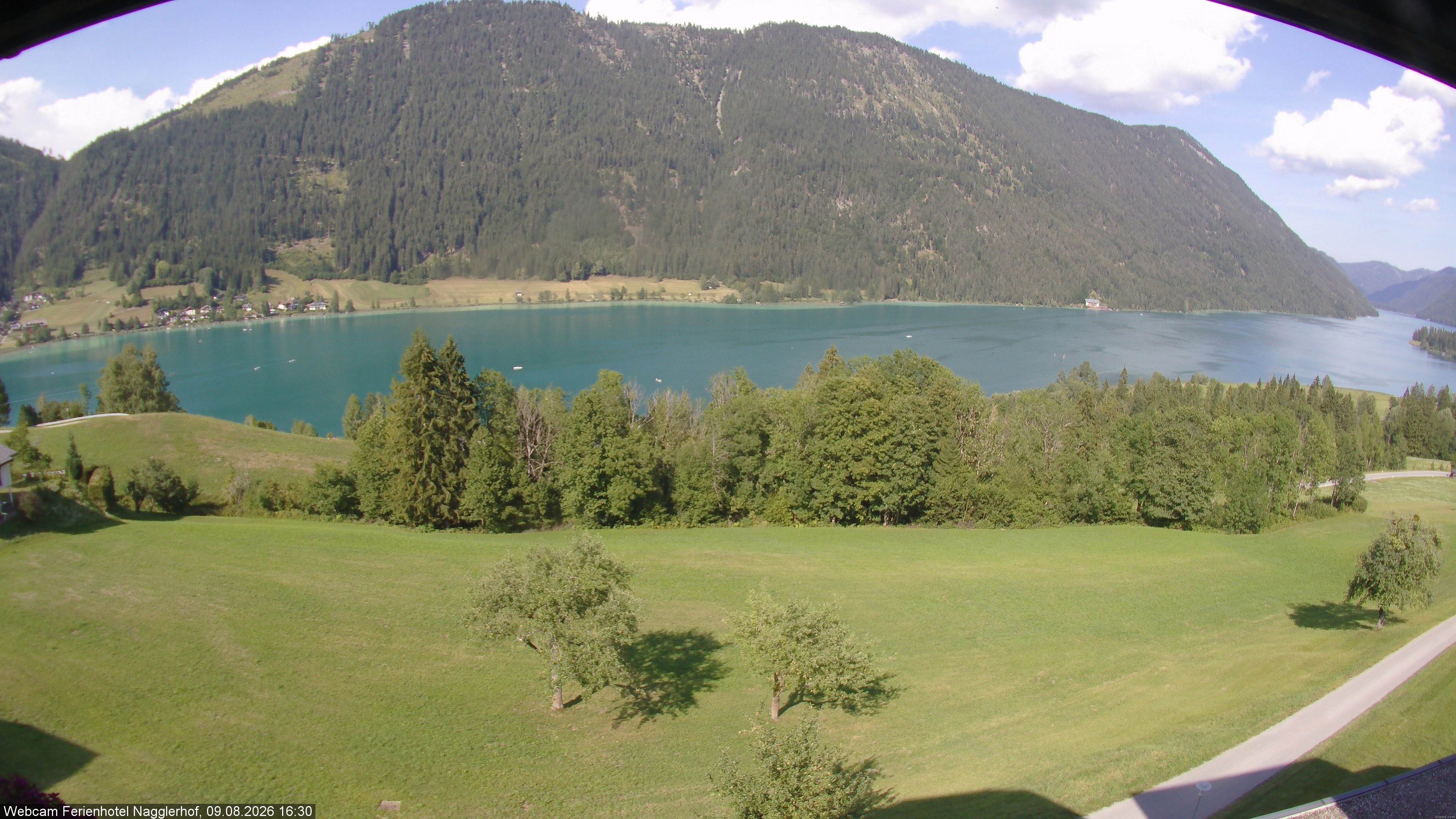 Archiv Foto Webcam Weißensee: Sicht vom Ferienhotel Nagglerhof