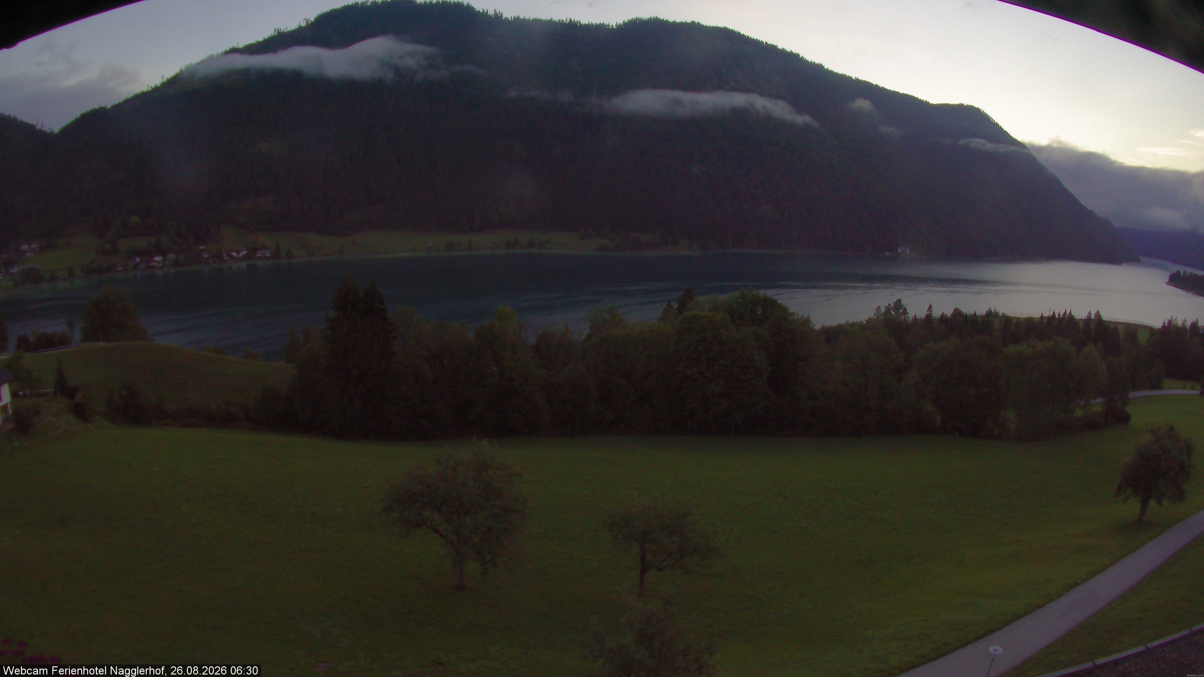 Archiv Foto Webcam Weißensee: Sicht vom Ferienhotel Nagglerhof