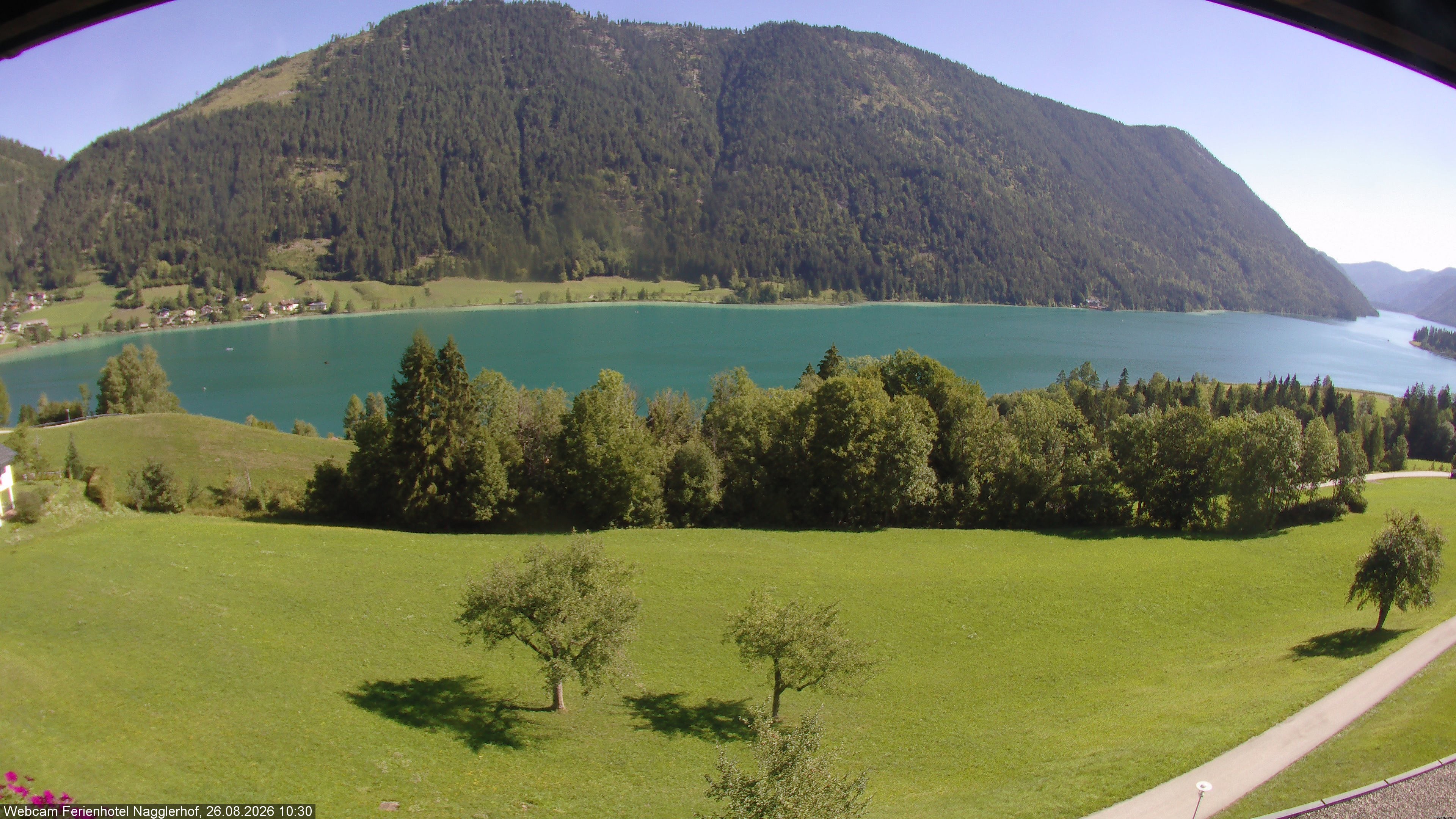 Archiv Foto Webcam Weißensee: Sicht vom Ferienhotel Nagglerhof
