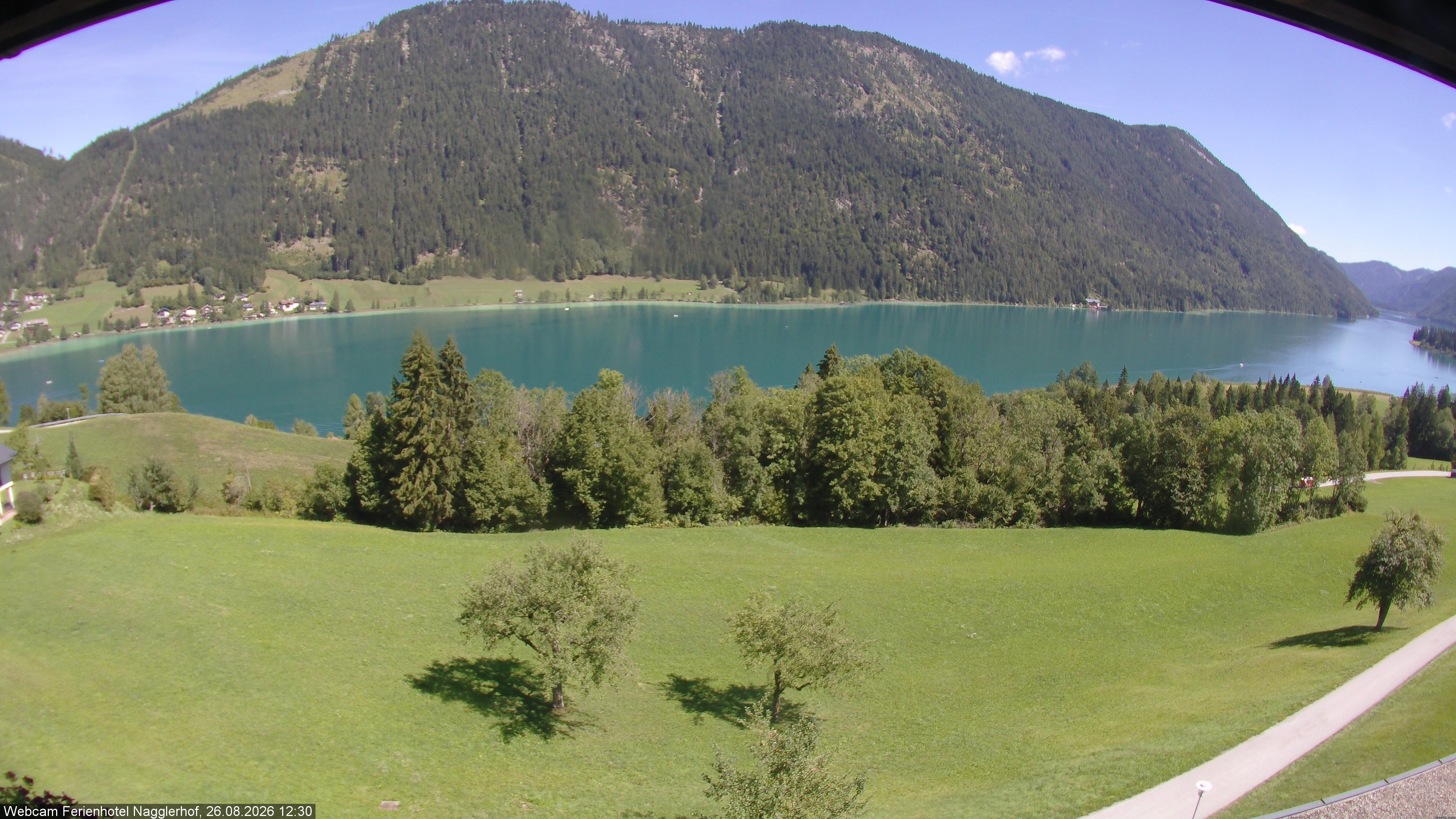 Archiv Foto Webcam Weißensee: Sicht vom Ferienhotel Nagglerhof