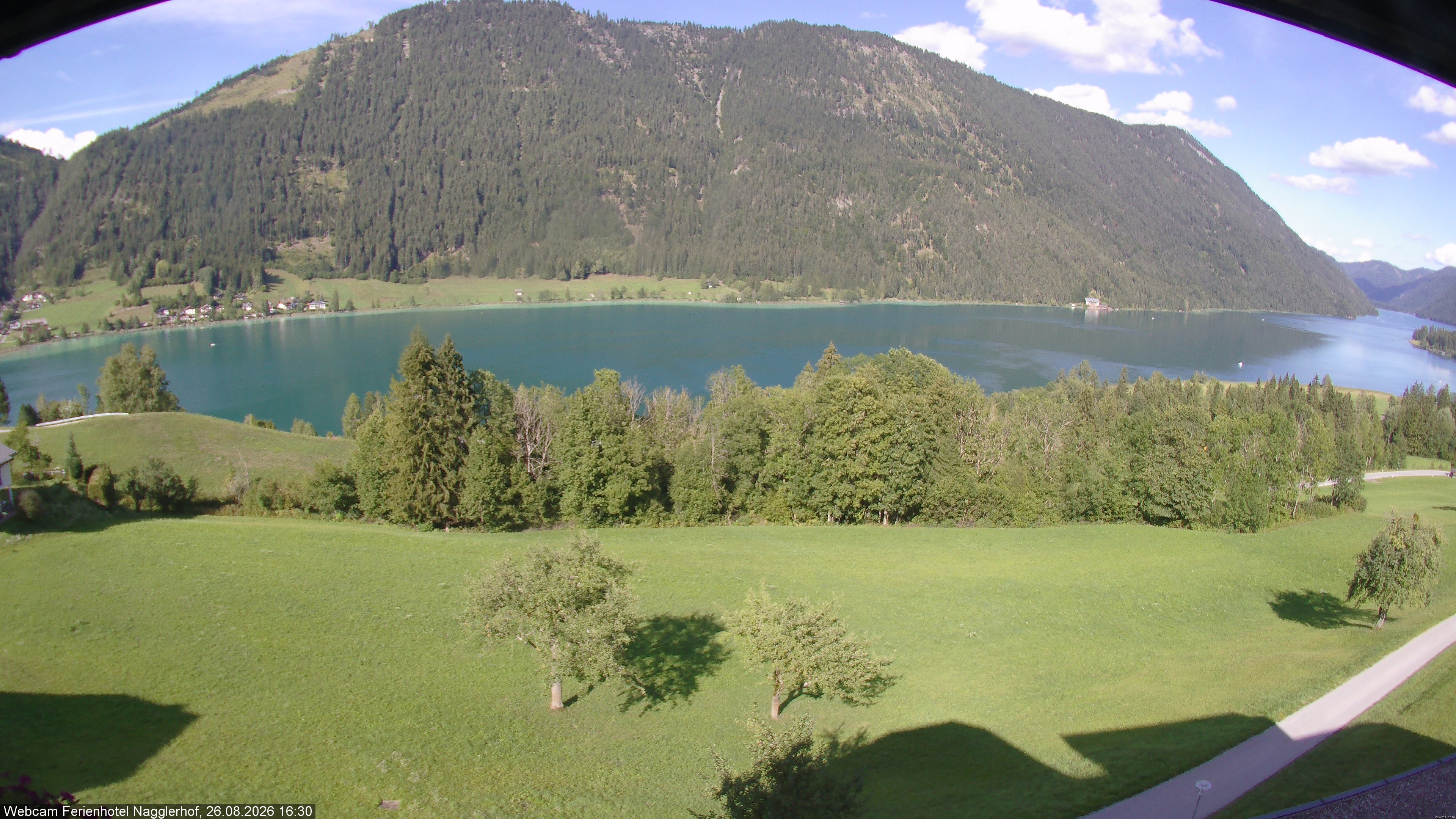 Archiv Foto Webcam Weißensee: Sicht vom Ferienhotel Nagglerhof
