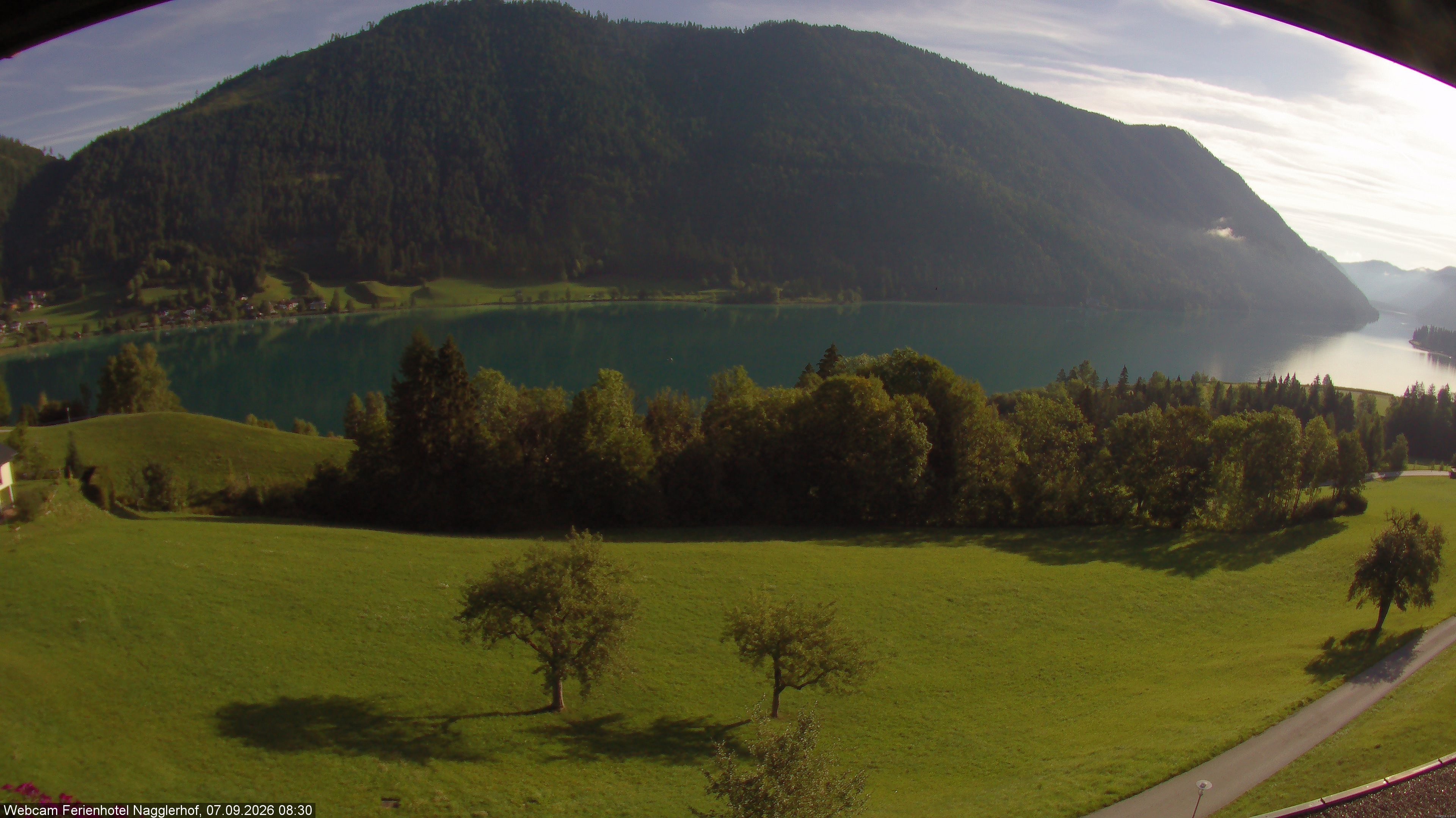 Archiv Foto Webcam Weißensee: Sicht vom Ferienhotel Nagglerhof