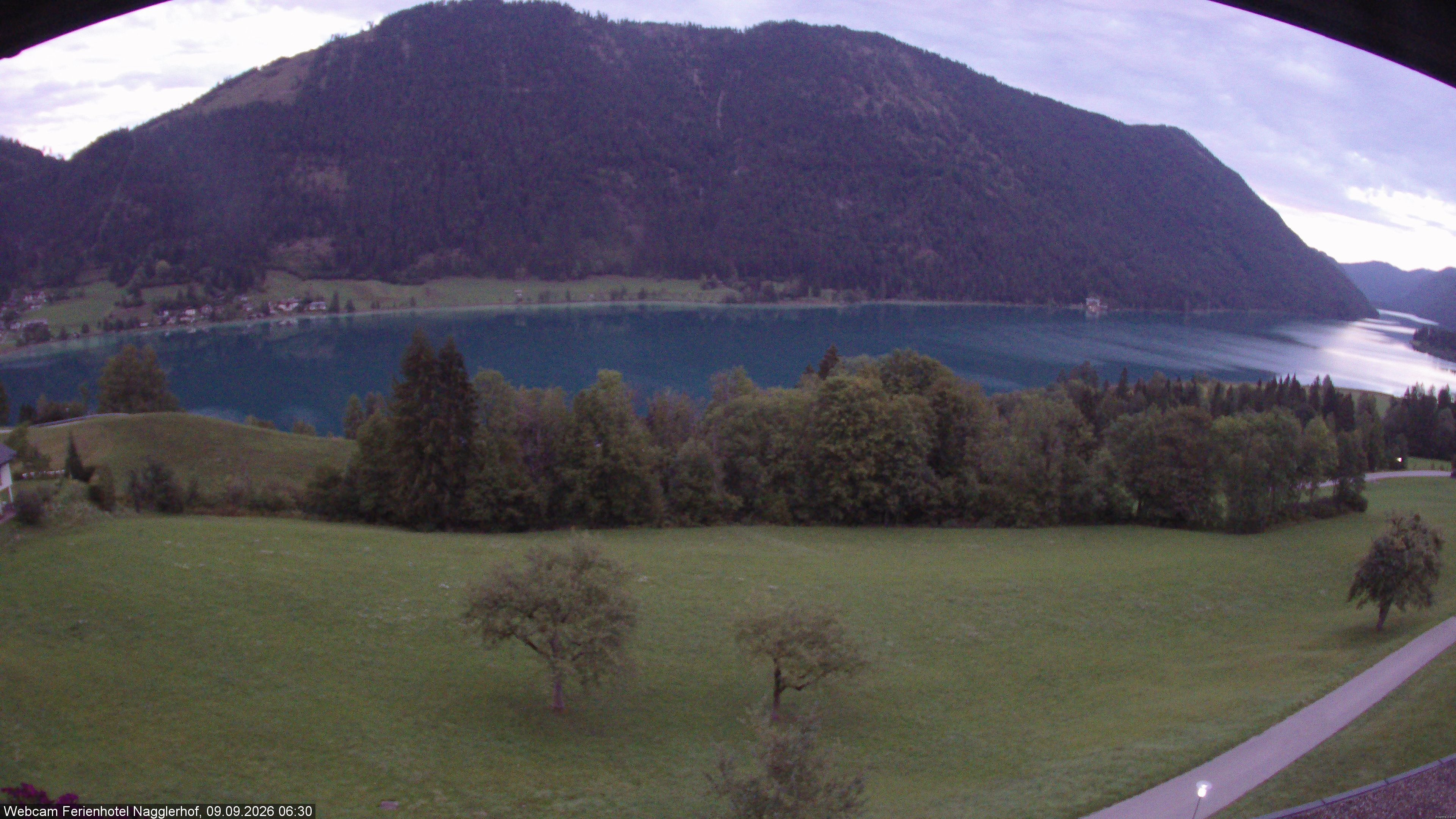Archiv Foto Webcam Weißensee: Sicht vom Ferienhotel Nagglerhof