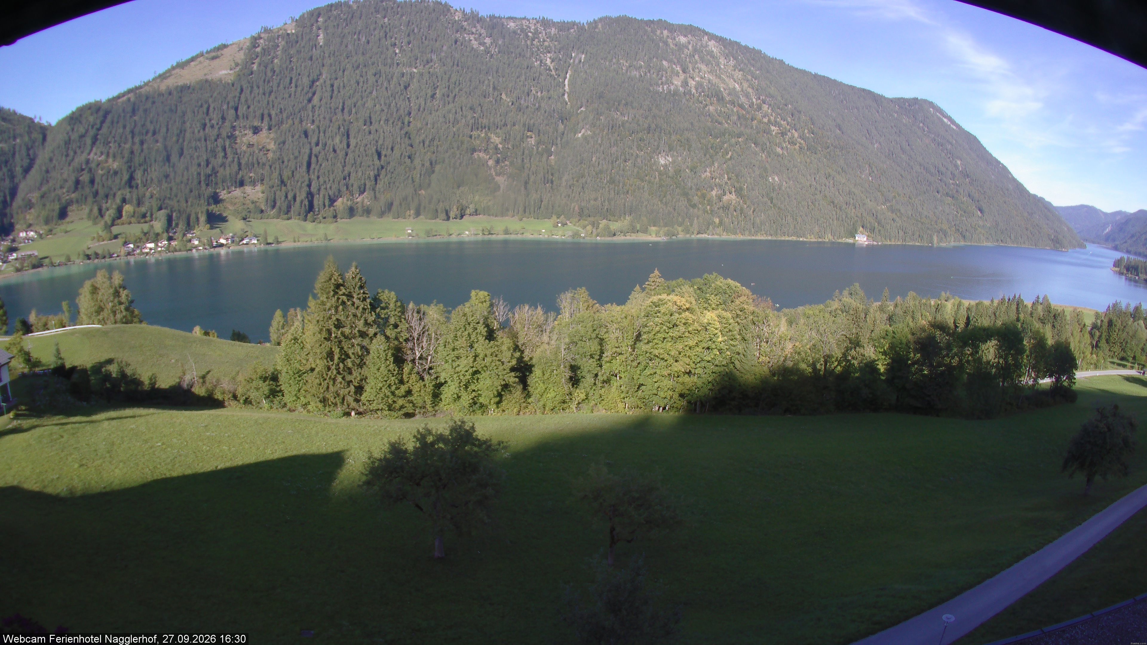 Archiv Foto Webcam Weißensee: Sicht vom Ferienhotel Nagglerhof