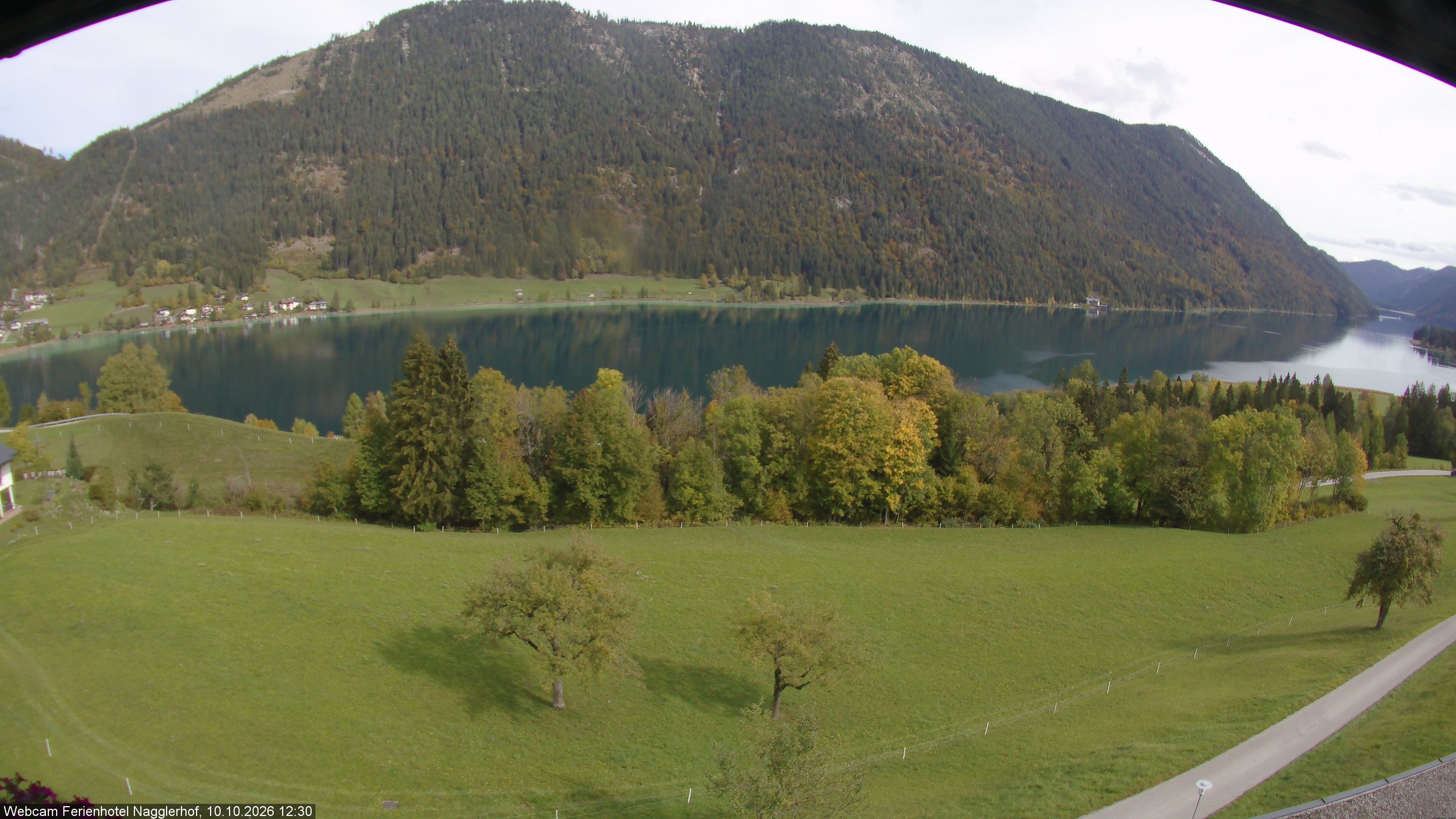 Archiv Foto Webcam Weißensee: Sicht vom Ferienhotel Nagglerhof