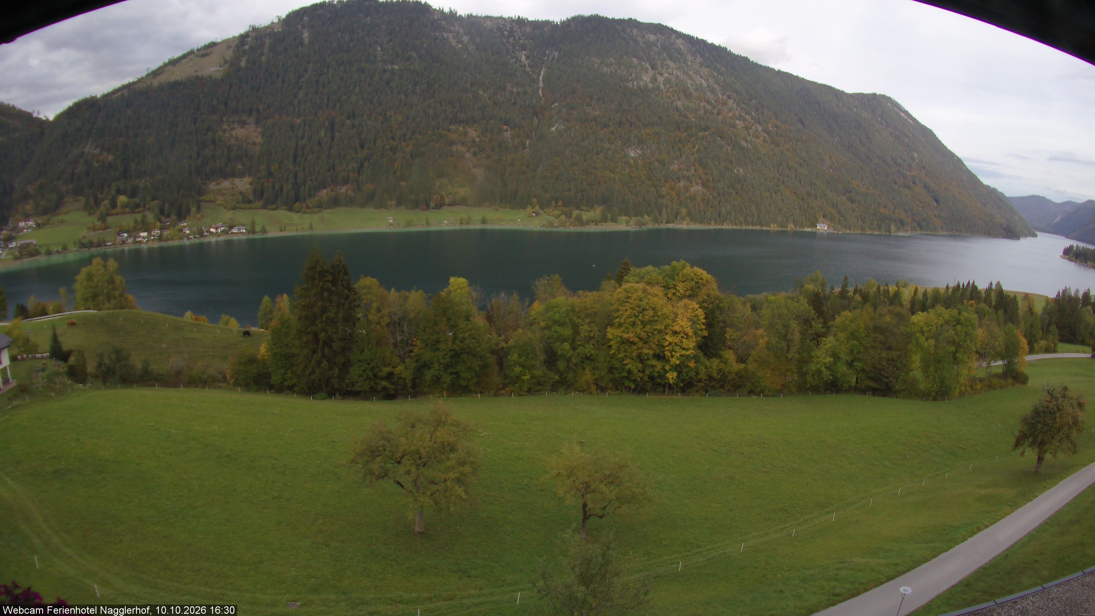 Archiv Foto Webcam Weißensee: Sicht vom Ferienhotel Nagglerhof
