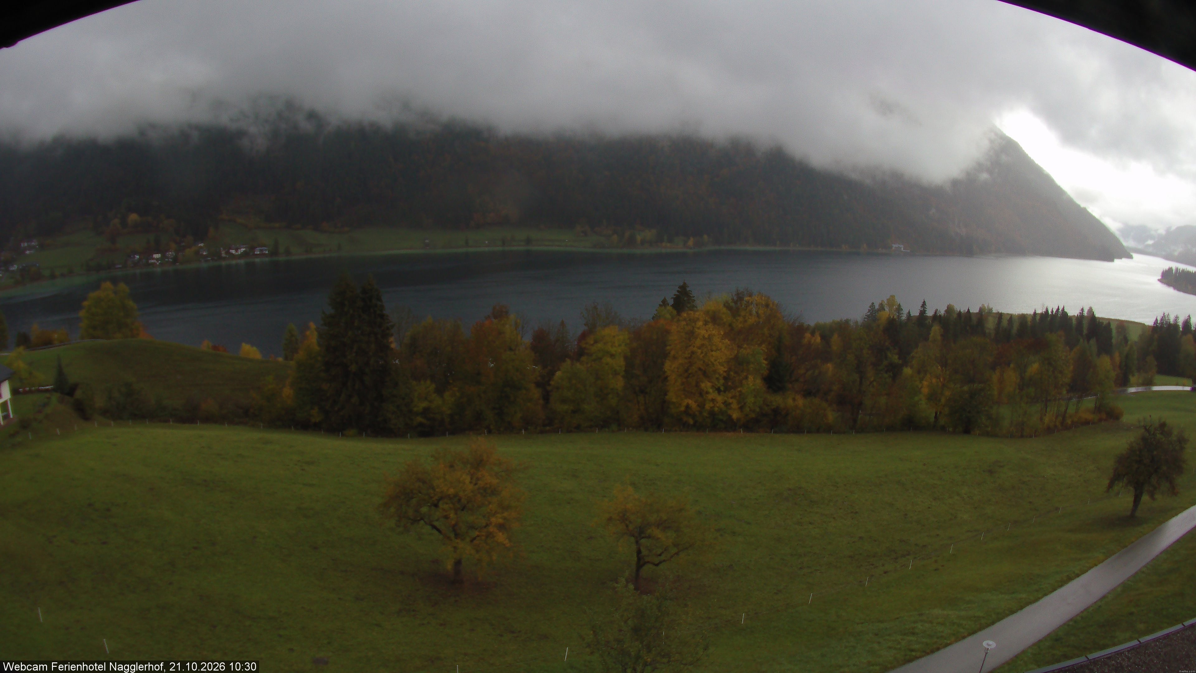 Archiv Foto Webcam Weißensee: Sicht vom Ferienhotel Nagglerhof