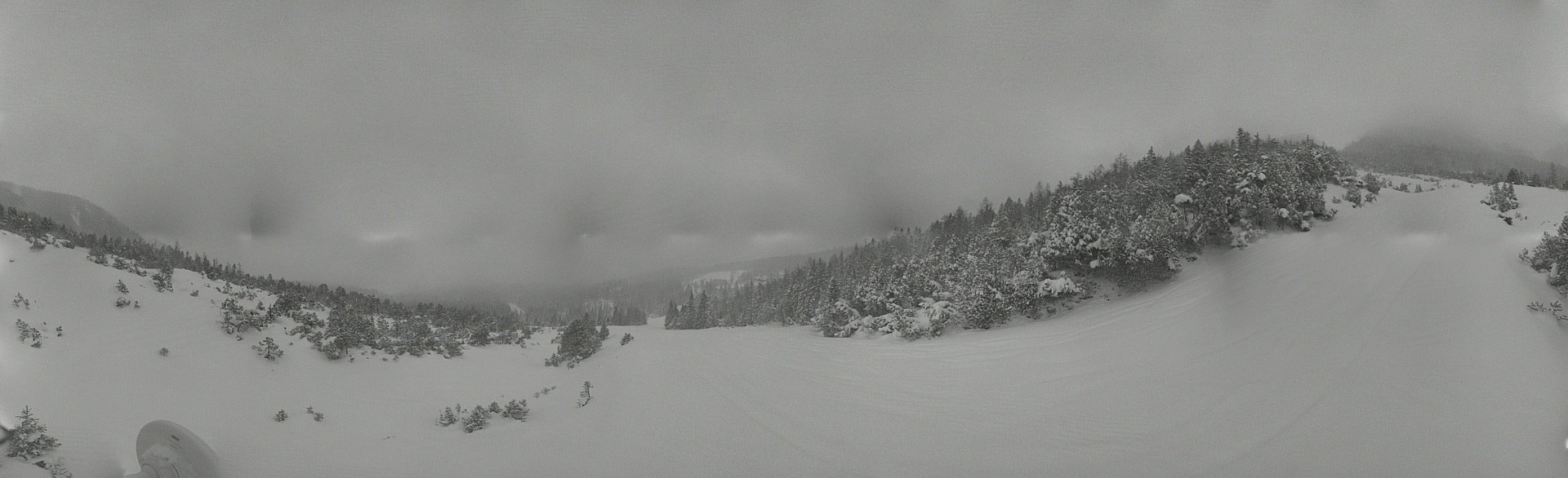 Archiv Foto Webcam Weißlähnabfahrt, Skigebiet Ehrwald