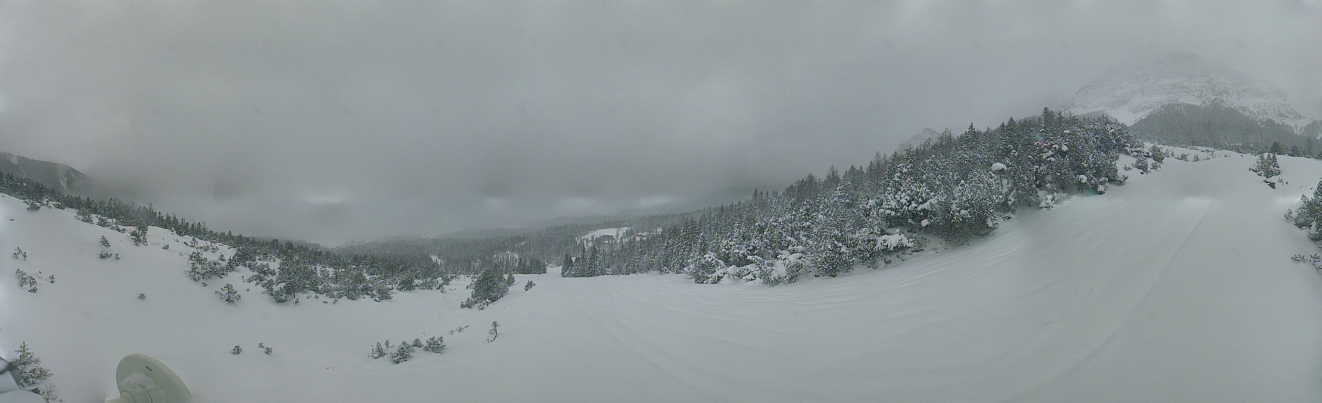 Archiv Foto Webcam Weißlähnabfahrt, Skigebiet Ehrwald