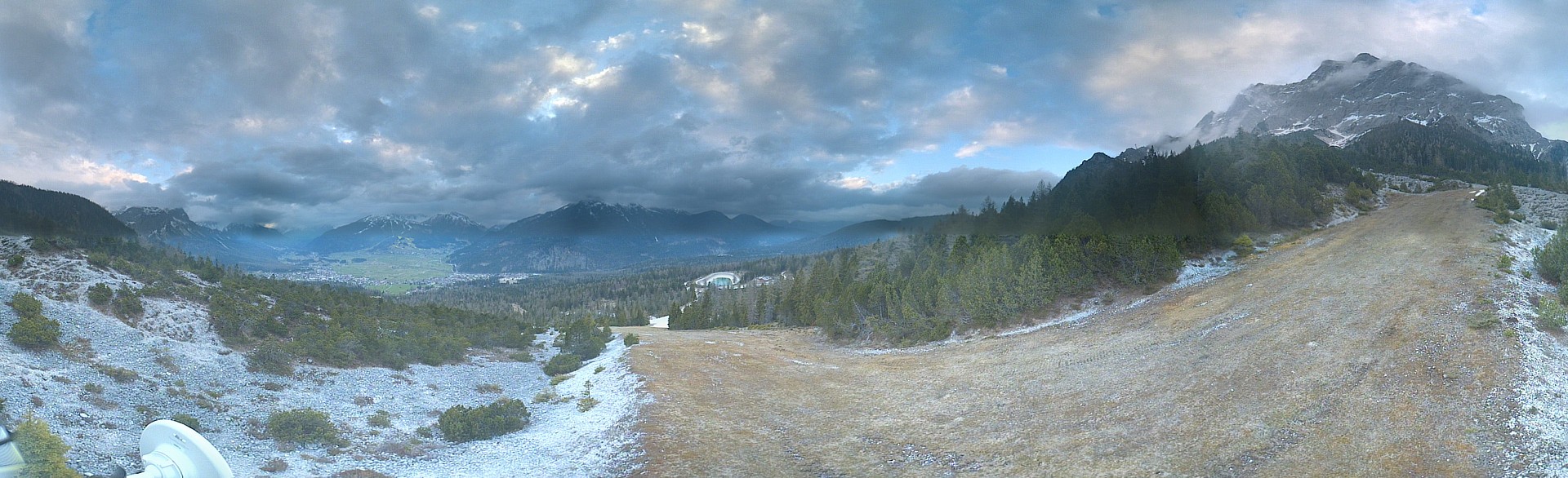 Archiv Foto Webcam Weißlähnabfahrt, Skigebiet Ehrwald