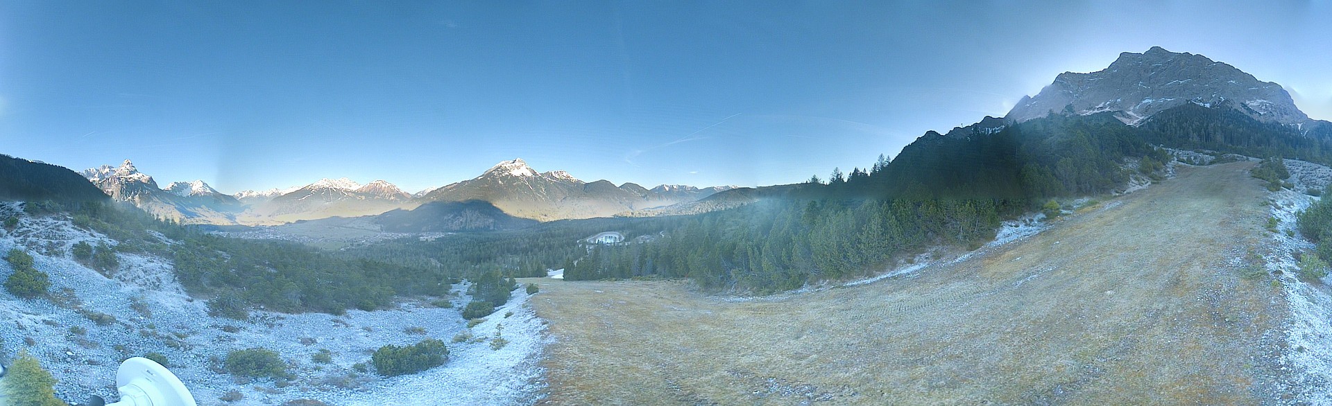 Archiv Foto Webcam Weißlähnabfahrt, Skigebiet Ehrwald