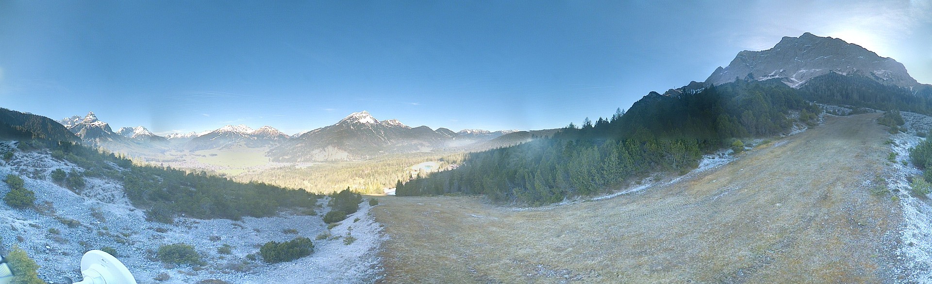 Archiv Foto Webcam Weißlähnabfahrt, Skigebiet Ehrwald