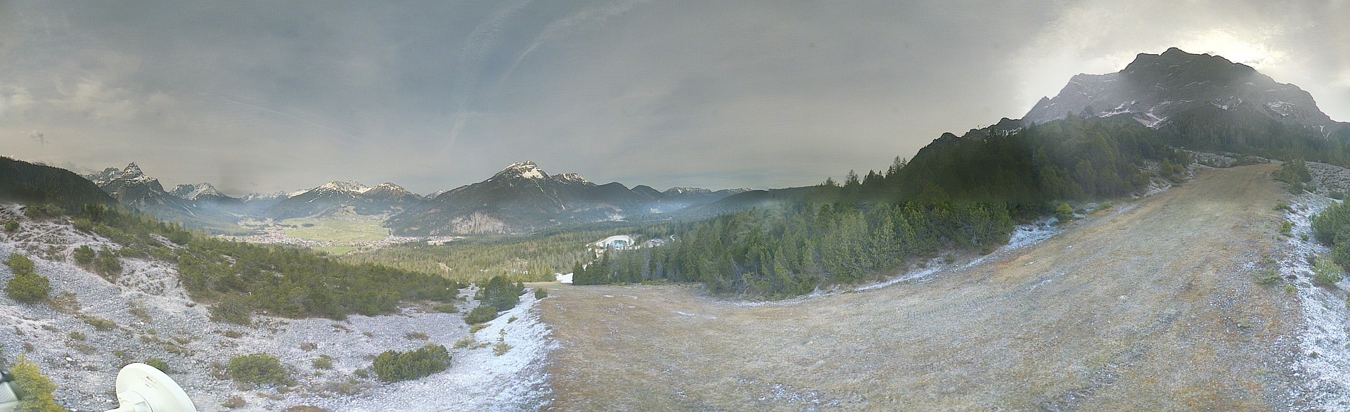 Archiv Foto Webcam Weißlähnabfahrt, Skigebiet Ehrwald