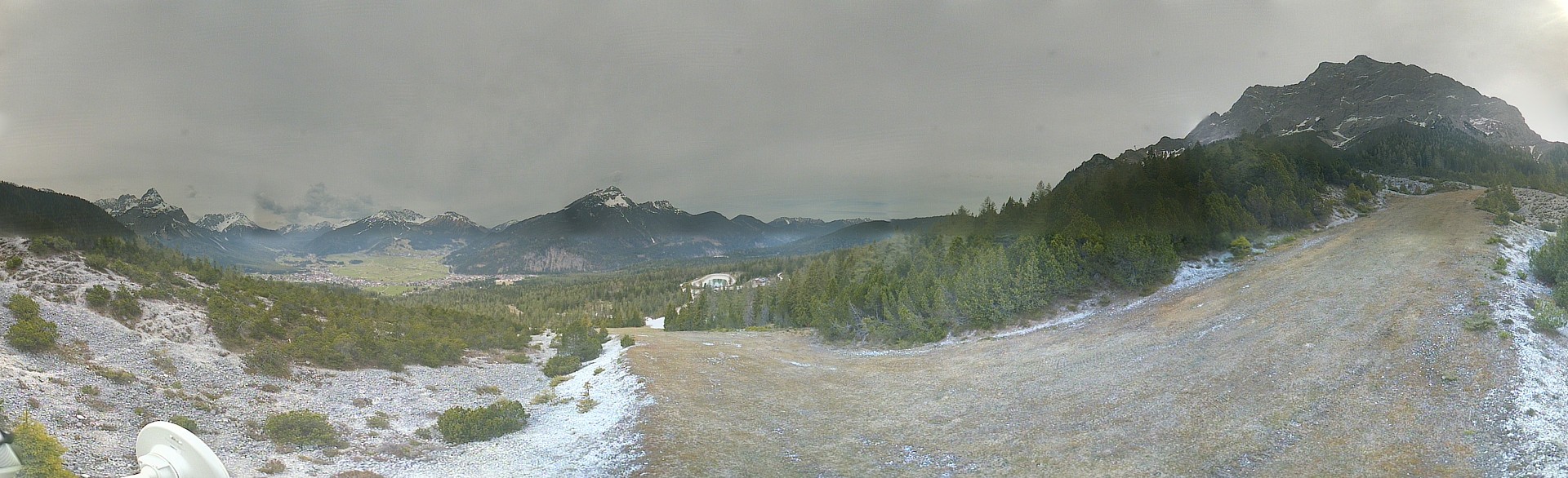 Archiv Foto Webcam Weißlähnabfahrt, Skigebiet Ehrwald