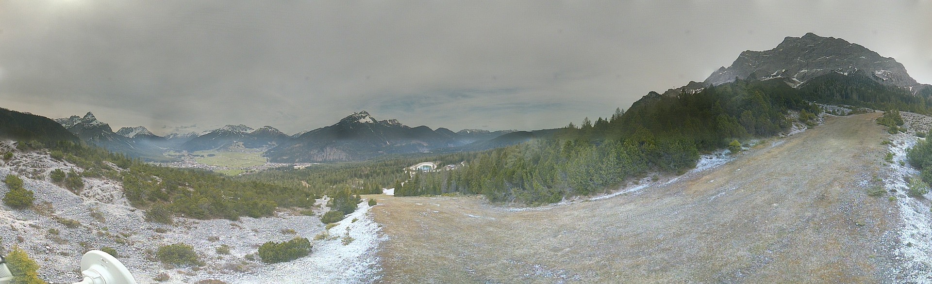 Archiv Foto Webcam Weißlähnabfahrt, Skigebiet Ehrwald