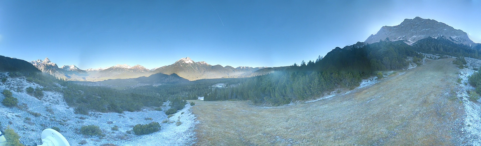Archiv Foto Webcam Weißlähnabfahrt, Skigebiet Ehrwald