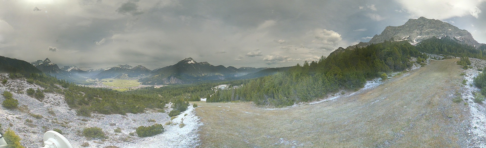 Archiv Foto Webcam Weißlähnabfahrt, Skigebiet Ehrwald