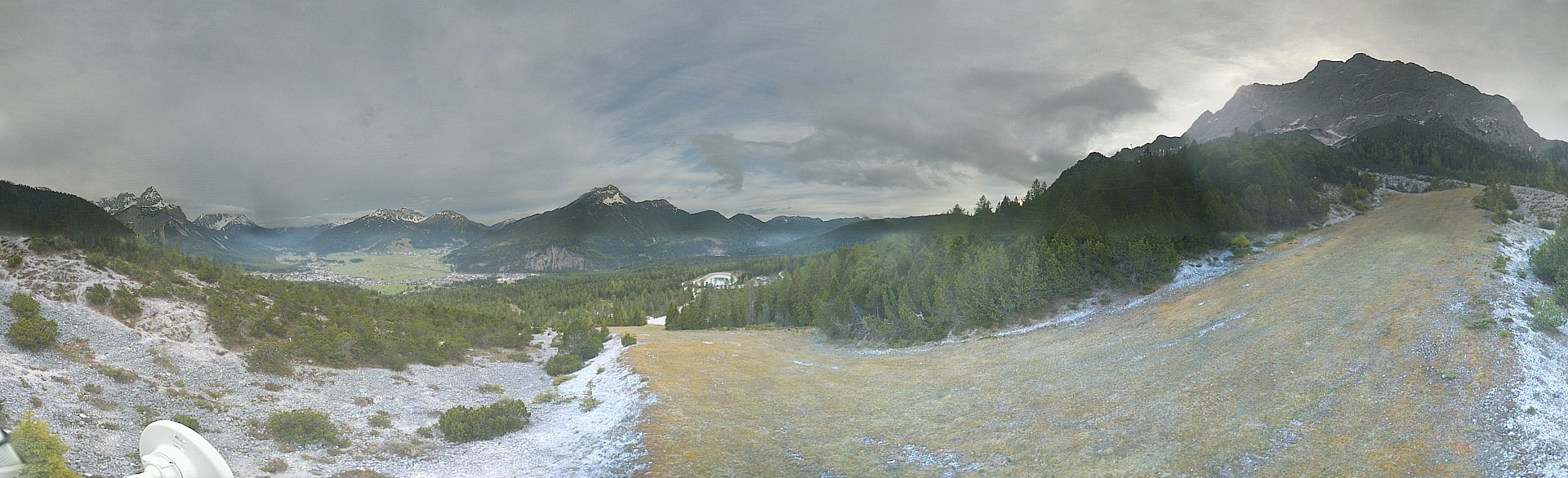 Archiv Foto Webcam Weißlähnabfahrt, Skigebiet Ehrwald