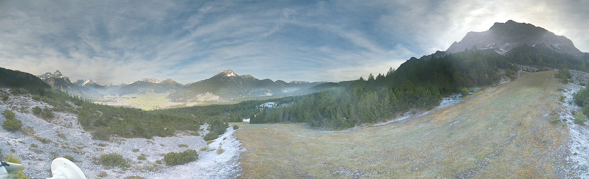 Archiv Foto Webcam Weißlähnabfahrt, Skigebiet Ehrwald