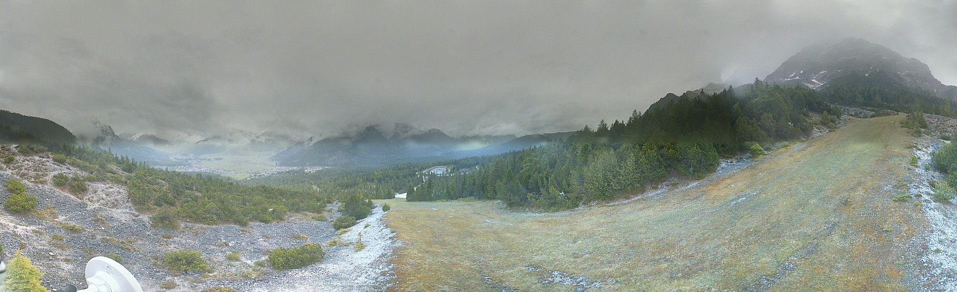 Archiv Foto Webcam Weißlähnabfahrt, Skigebiet Ehrwald