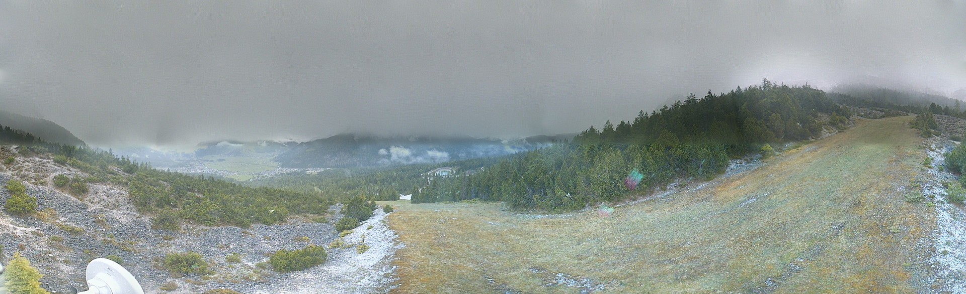 Archiv Foto Webcam Weißlähnabfahrt, Skigebiet Ehrwald