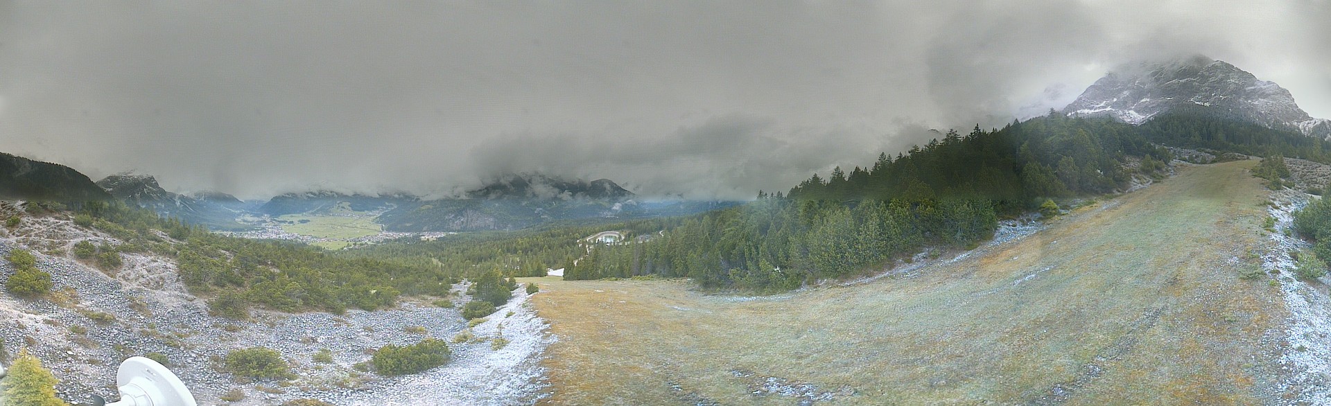 Archiv Foto Webcam Weißlähnabfahrt, Skigebiet Ehrwald