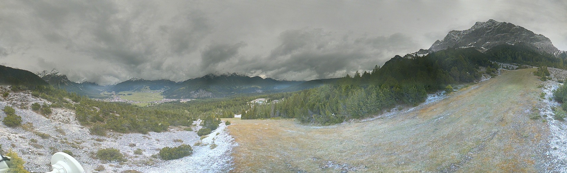 Archiv Foto Webcam Weißlähnabfahrt, Skigebiet Ehrwald