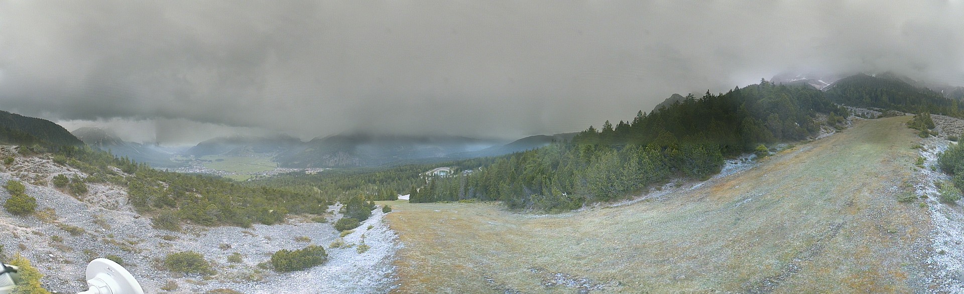 Archiv Foto Webcam Weißlähnabfahrt, Skigebiet Ehrwald