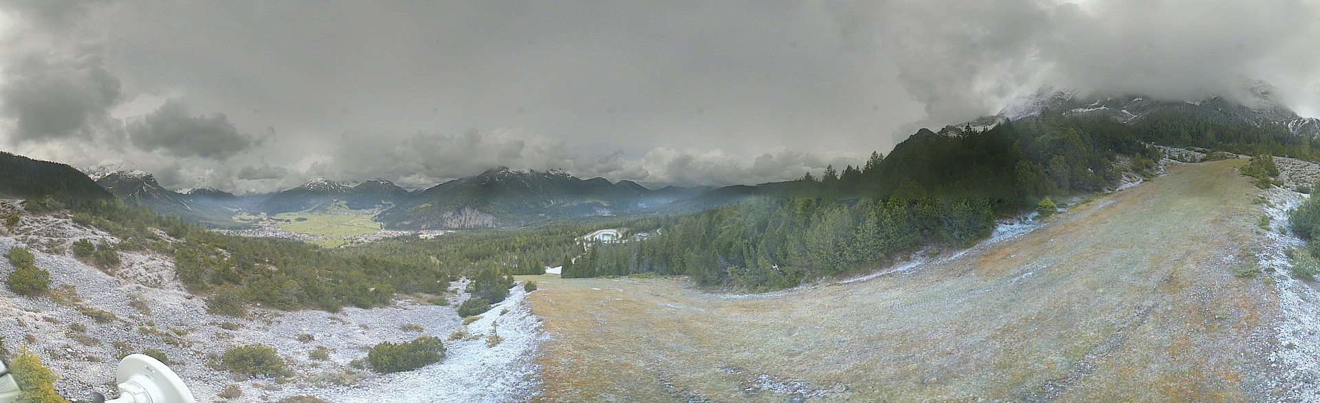 Archiv Foto Webcam Weißlähnabfahrt, Skigebiet Ehrwald
