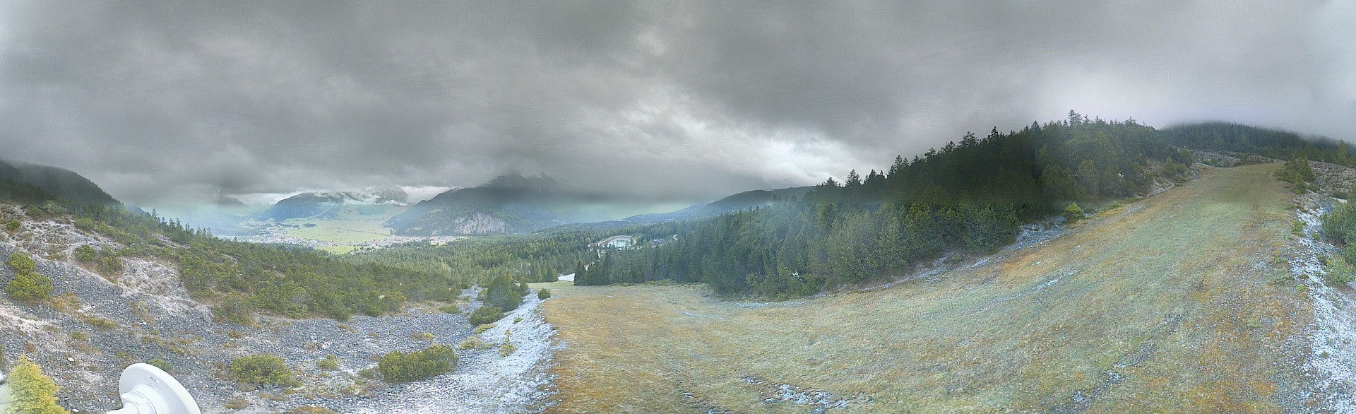 Archiv Foto Webcam Weißlähnabfahrt, Skigebiet Ehrwald