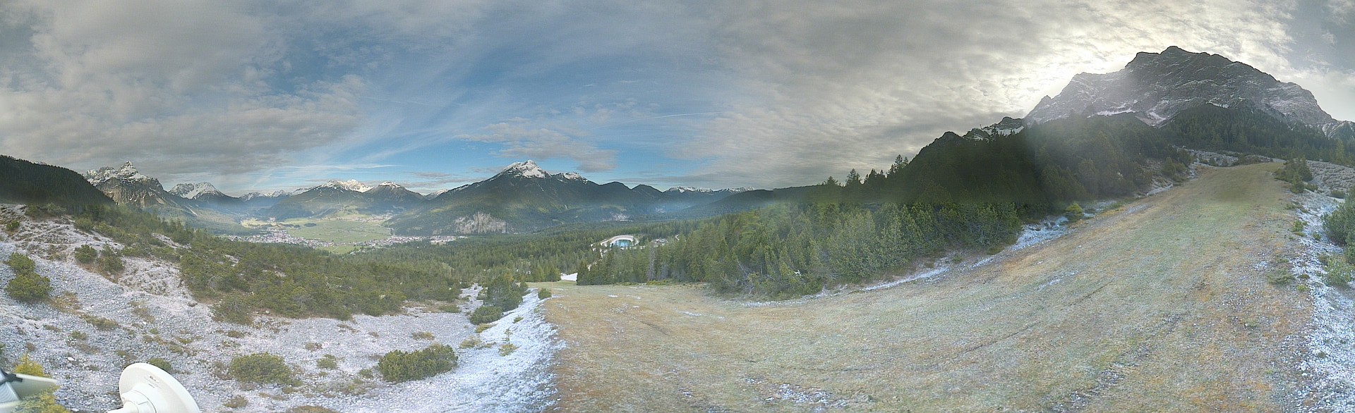 Archiv Foto Webcam Weißlähnabfahrt, Skigebiet Ehrwald