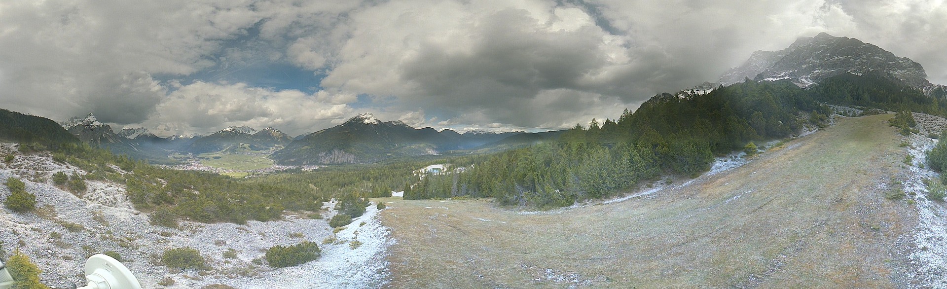 Archiv Foto Webcam Weißlähnabfahrt, Skigebiet Ehrwald