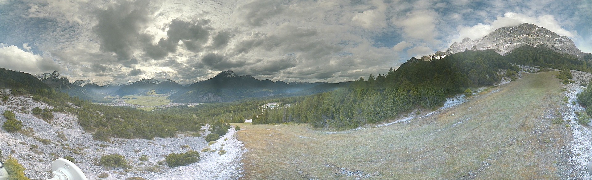 Archiv Foto Webcam Weißlähnabfahrt, Skigebiet Ehrwald