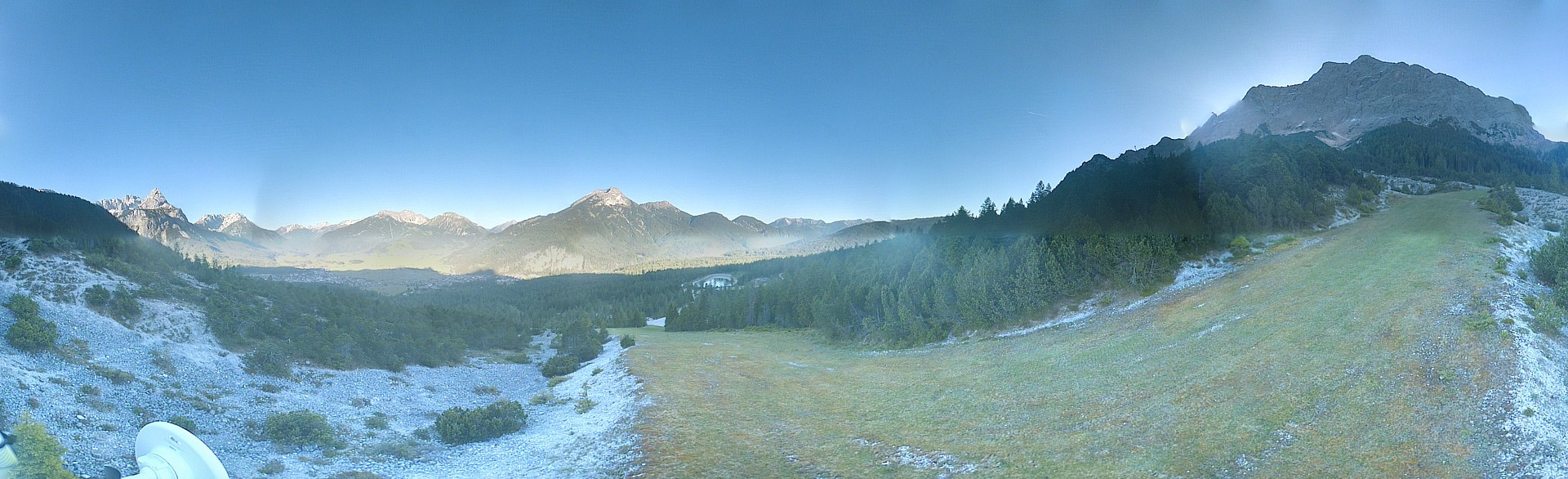 Archiv Foto Webcam Weißlähnabfahrt, Skigebiet Ehrwald