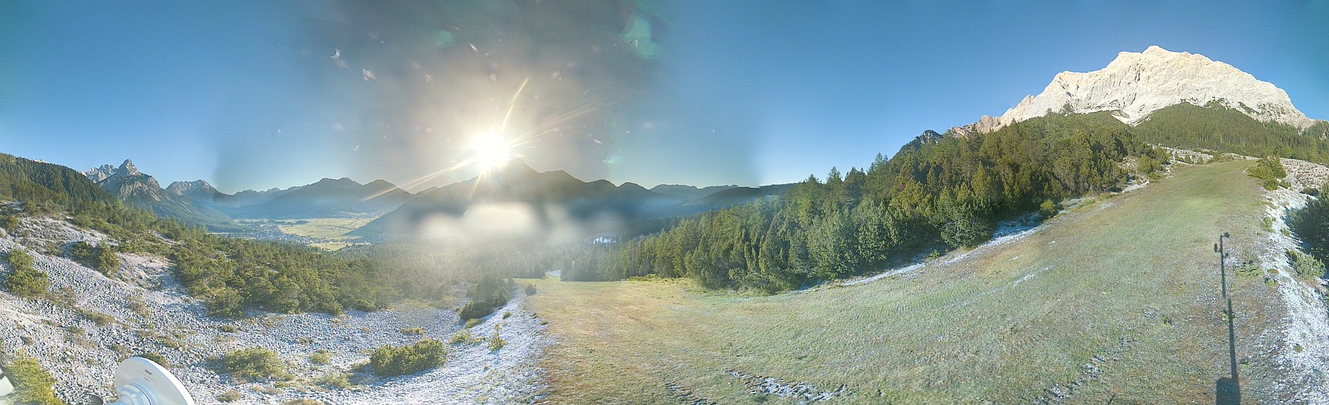 Archiv Foto Webcam Weißlähnabfahrt, Skigebiet Ehrwald
