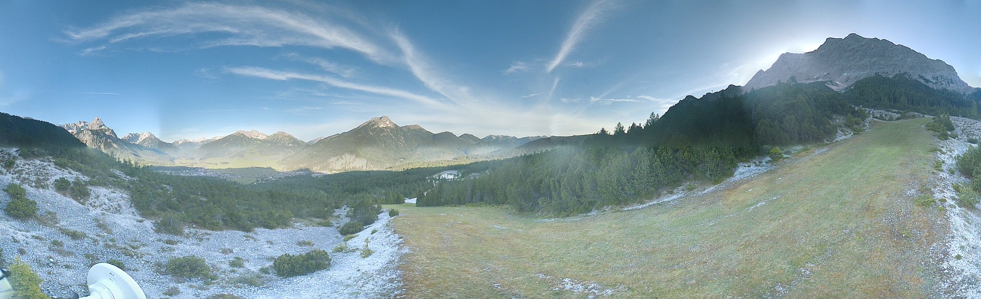 Archiv Foto Webcam Weißlähnabfahrt, Skigebiet Ehrwald