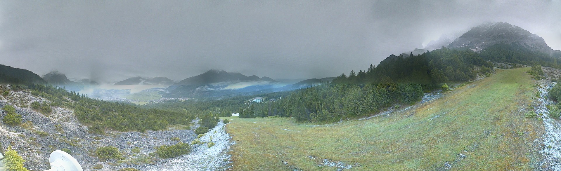 Archiv Foto Webcam Weißlähnabfahrt, Skigebiet Ehrwald