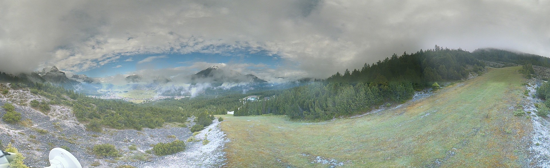 Archiv Foto Webcam Weißlähnabfahrt, Skigebiet Ehrwald