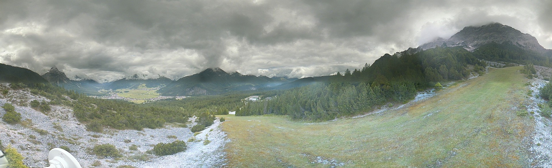 Archiv Foto Webcam Weißlähnabfahrt, Skigebiet Ehrwald