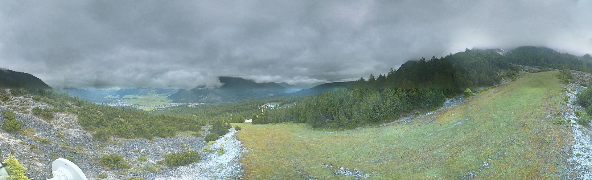 Archiv Foto Webcam Weißlähnabfahrt, Skigebiet Ehrwald