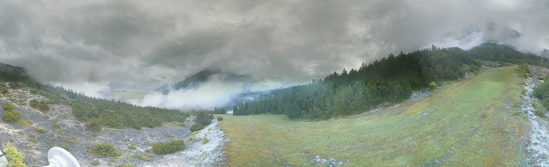 Archiv Foto Webcam Weißlähnabfahrt, Skigebiet Ehrwald