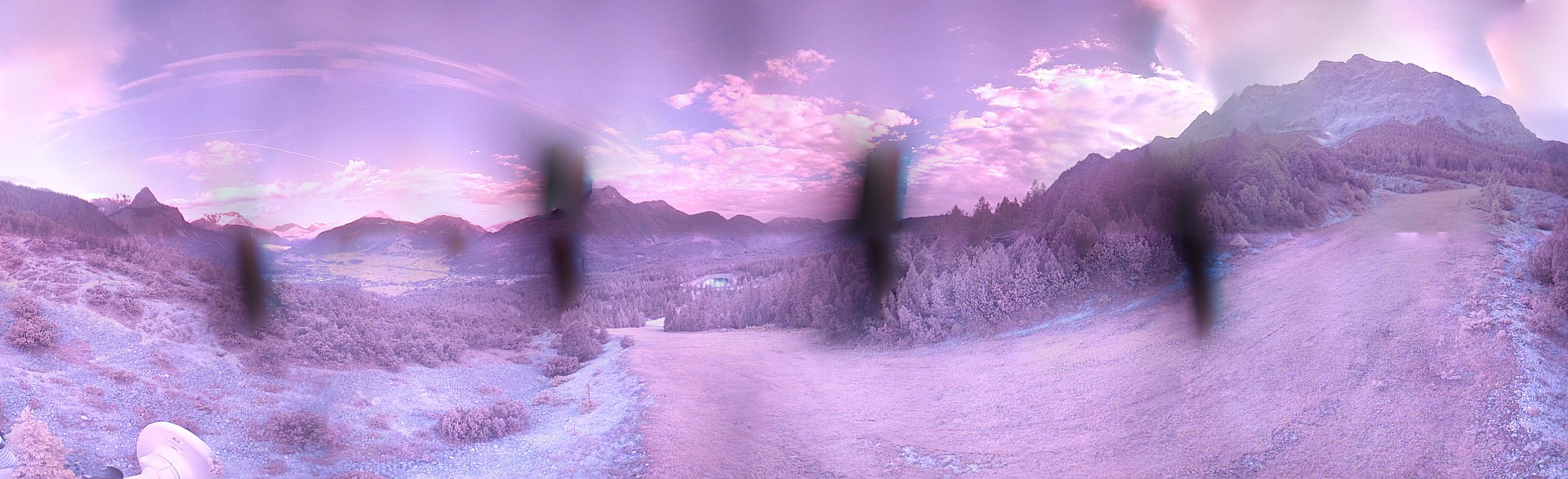 Archiv Foto Webcam Weißlähnabfahrt, Skigebiet Ehrwald