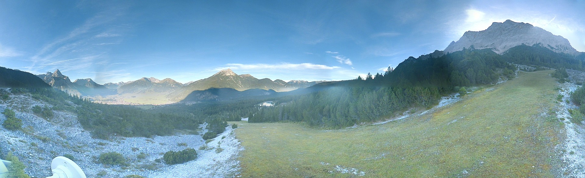 Archiv Foto Webcam Weißlähnabfahrt, Skigebiet Ehrwald
