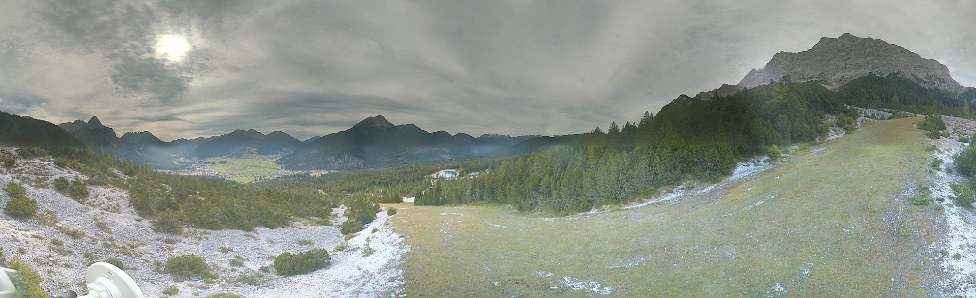 Archiv Foto Webcam Weißlähnabfahrt, Skigebiet Ehrwald