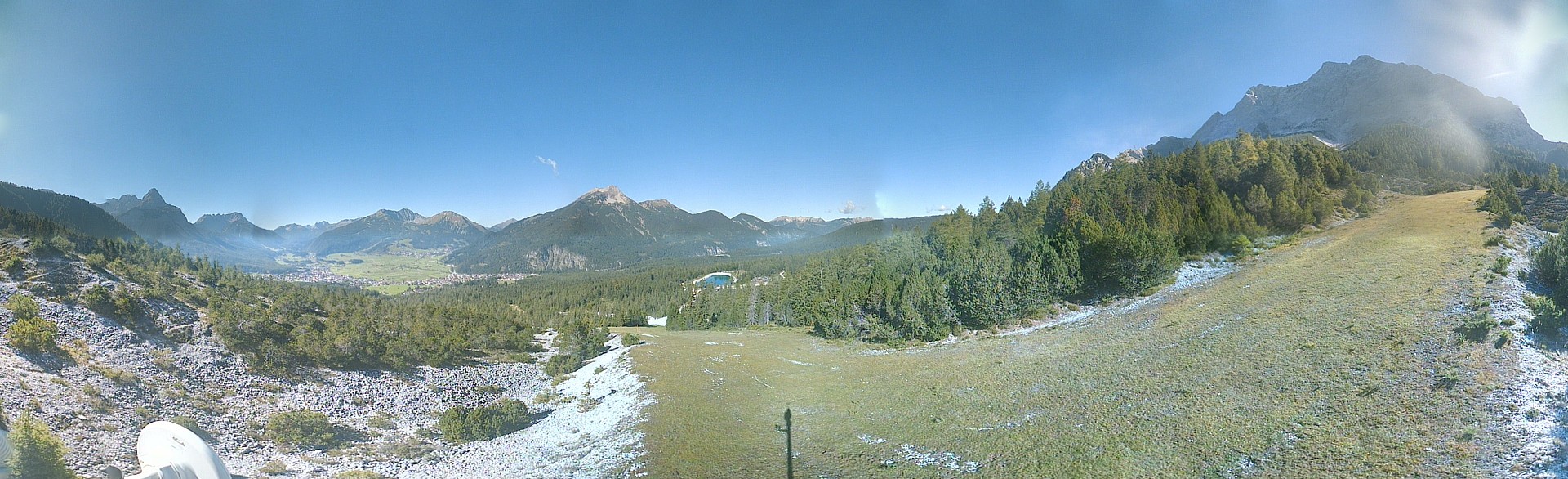Archiv Foto Webcam Weißlähnabfahrt, Skigebiet Ehrwald