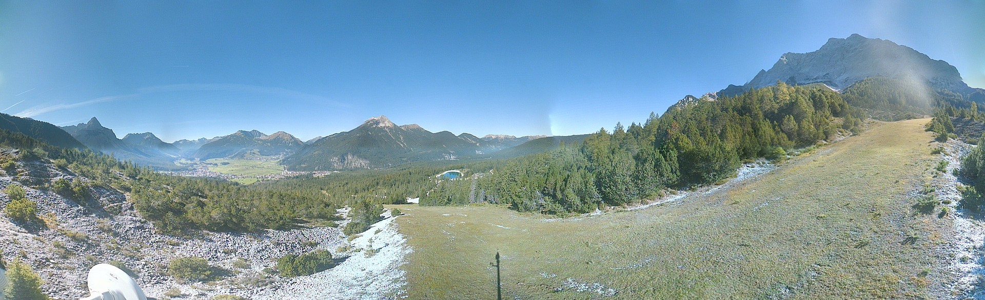 Archiv Foto Webcam Weißlähnabfahrt, Skigebiet Ehrwald