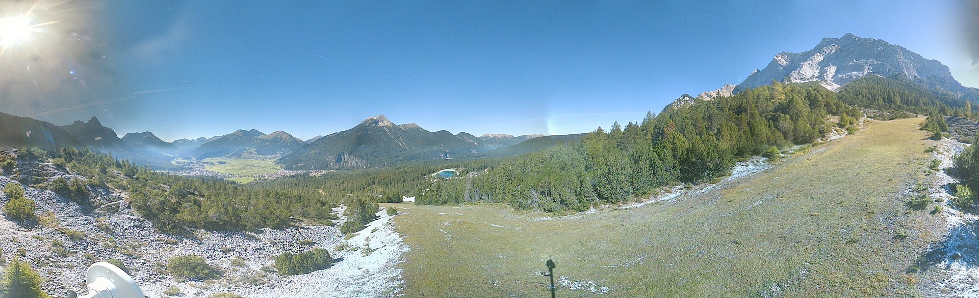 Archiv Foto Webcam Weißlähnabfahrt, Skigebiet Ehrwald