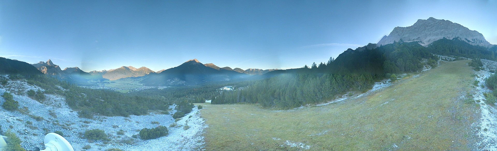 Archiv Foto Webcam Weißlähnabfahrt, Skigebiet Ehrwald