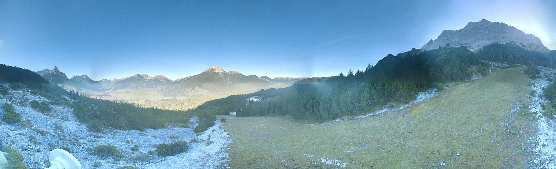 Archiv Foto Webcam Weißlähnabfahrt, Skigebiet Ehrwald